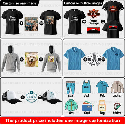 Custom T-shirt Print 100% Cotton Tee Men Women Customized T-shirt Diy Your Own Design Photo Text Unisex Tops Personalized Gift