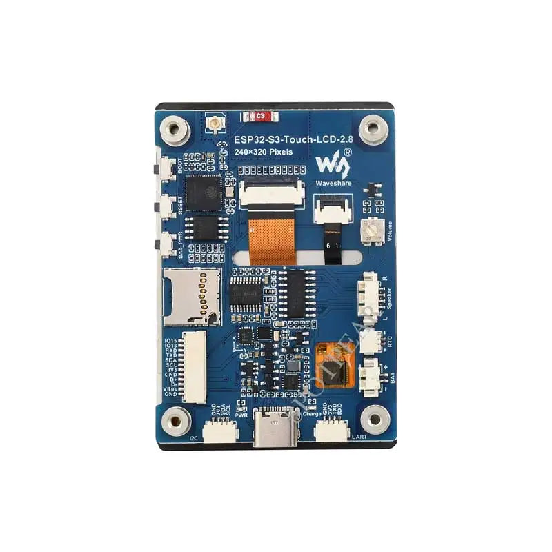 ESP32 S3 R8 MP3 Board 2.8inch LCD Captive TouchScreen Display LVGL Speaker/RTC/SD-Card-Port/Battery-Port/QMI8658-6-Axis-Sensor