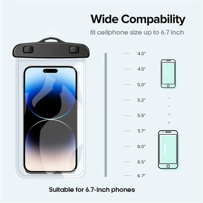 IP68 waterproof phone case swimming water proof bag universal underwater phone protector pouch PV cover for iPhone 15 14 13 Pro