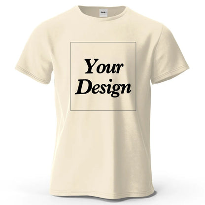 Custom T-shirt Print 100% Cotton Tee Men Women Customized T-shirt Diy Your Own Design Photo Text Unisex Tops Personalized Gift