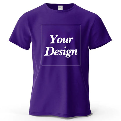 Custom T-shirt Print 100% Cotton Tee Men Women Customized T-shirt Diy Your Own Design Photo Text Unisex Tops Personalized Gift