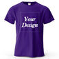 Custom T-shirt Print 100% Cotton Tee Men Women Customized T-shirt Diy Your Own Design Photo Text Unisex Tops Personalized Gift