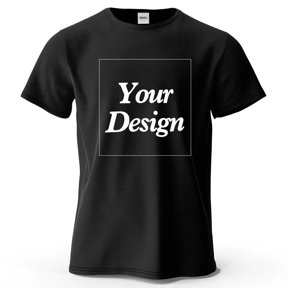 Custom T-shirt Print 100% Cotton Tee Men Women Customized T-shirt Diy Your Own Design Photo Text Unisex Tops Personalized Gift