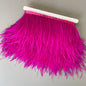 Ostrich Feathers Trim 10 Meter 13-18 CM Feather Plumes Ribbon Selvage For DIY Wedding Dress Decoration Crafts Accessories
