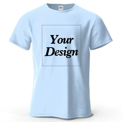 Custom T-shirt Print 100% Cotton Tee Men Women Customized T-shirt Diy Your Own Design Photo Text Unisex Tops Personalized Gift
