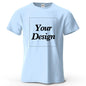 Custom T-shirt Print 100% Cotton Tee Men Women Customized T-shirt Diy Your Own Design Photo Text Unisex Tops Personalized Gift