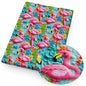 Imitation Embroidery Like-3D Ocean Series Cotton By The Meter Flamingo Fabrics For Sewing Cloth Dress DIY Craft Home Textile