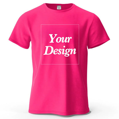 Custom T-shirt Print 100% Cotton Tee Men Women Customized T-shirt Diy Your Own Design Photo Text Unisex Tops Personalized Gift