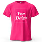 Custom T-shirt Print 100% Cotton Tee Men Women Customized T-shirt Diy Your Own Design Photo Text Unisex Tops Personalized Gift