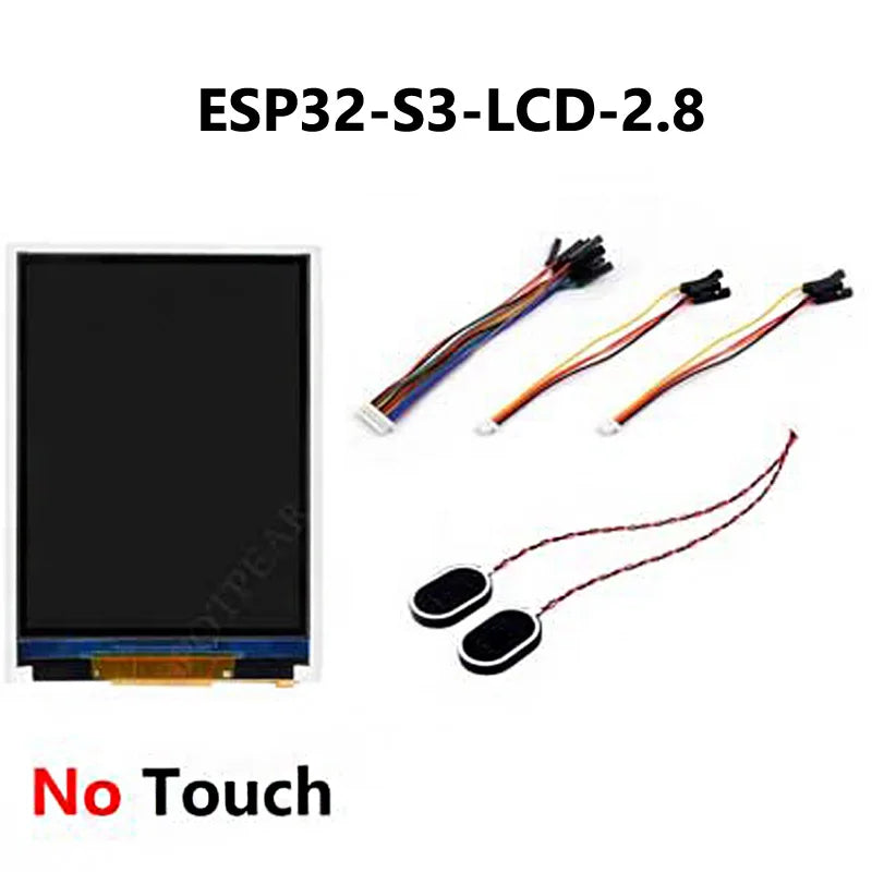 ESP32 S3 R8 MP3 Board 2.8inch LCD Captive TouchScreen Display LVGL Speaker/RTC/SD-Card-Port/Battery-Port/QMI8658-6-Axis-Sensor