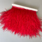 Ostrich Feathers Trim 10 Meter 13-18 CM Feather Plumes Ribbon Selvage For DIY Wedding Dress Decoration Crafts Accessories