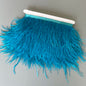Ostrich Feathers Trim 10 Meter 13-18 CM Feather Plumes Ribbon Selvage For DIY Wedding Dress Decoration Crafts Accessories