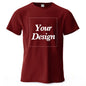 Custom T-shirt Print 100% Cotton Tee Men Women Customized T-shirt Diy Your Own Design Photo Text Unisex Tops Personalized Gift