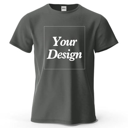 Custom T-shirt Print 100% Cotton Tee Men Women Customized T-shirt Diy Your Own Design Photo Text Unisex Tops Personalized Gift