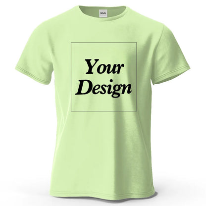 Custom T-shirt Print 100% Cotton Tee Men Women Customized T-shirt Diy Your Own Design Photo Text Unisex Tops Personalized Gift