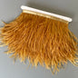 Ostrich Feathers Trim 10 Meter 13-18 CM Feather Plumes Ribbon Selvage For DIY Wedding Dress Decoration Crafts Accessories