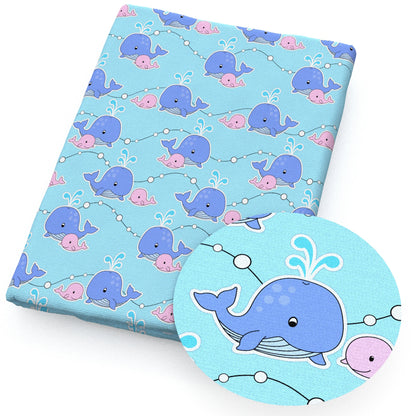Imitation Embroidery Like-3D Ocean Series Cotton By The Meter Flamingo Fabrics For Sewing Cloth Dress DIY Craft Home Textile