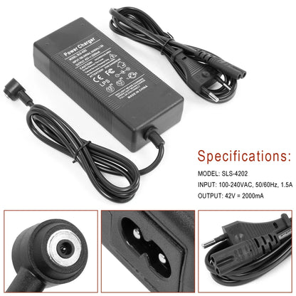Battery Charger for Xiaomi Electric Scooter 4 Pro 4 E-Scooter Kickscooter 42V 2A Battery Chargering Power Replacement Accessorie