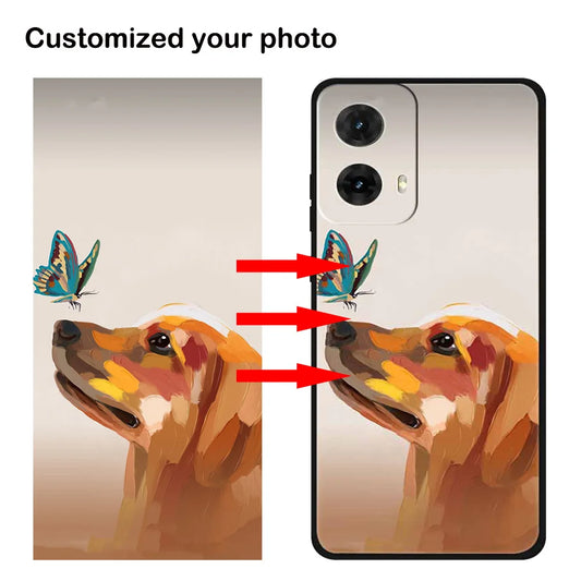 Customized DIY Photo Phone Cases For Motorola Moto G85 G55 S30 PRO G53 E13 G04 G STYLUS 5G 2024 Silicone Cover Image Logo Design