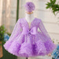 New Girl Purple Princess Dress Gorgeous and Elegant Birthday Party Prom Evening Dress Host Model Walk Show Performance Dress