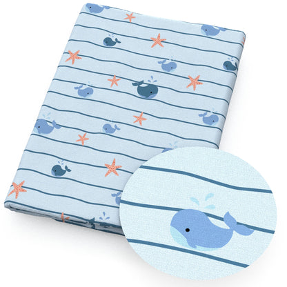 Imitation Embroidery Like-3D Ocean Series Cotton By The Meter Flamingo Fabrics For Sewing Cloth Dress DIY Craft Home Textile