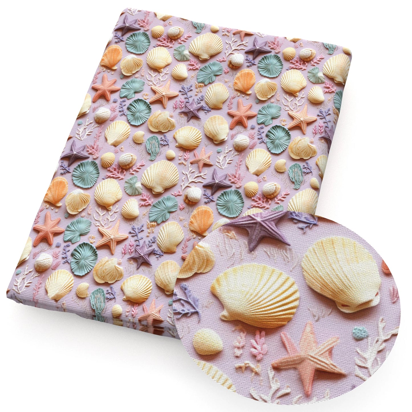 Imitation Embroidery Like-3D Ocean Series Cotton By The Meter Flamingo Fabrics For Sewing Cloth Dress DIY Craft Home Textile