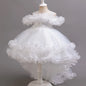Girl Flower Princess Sequins Baby Wedding Christmas Party Tail Dress Birthday Party Wedding Flower Girl Sweet and Cute Dress
