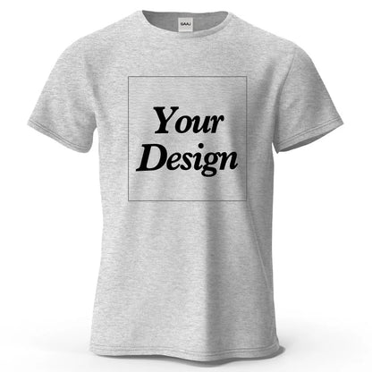 Custom T-shirt Print 100% Cotton Tee Men Women Customized T-shirt Diy Your Own Design Photo Text Unisex Tops Personalized Gift