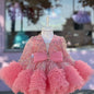 New Girl Purple Princess Dress Gorgeous and Elegant Birthday Party Prom Evening Dress Host Model Walk Show Performance Dress